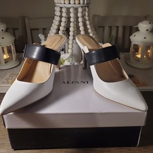 Alfani Sewel buckled dress mules